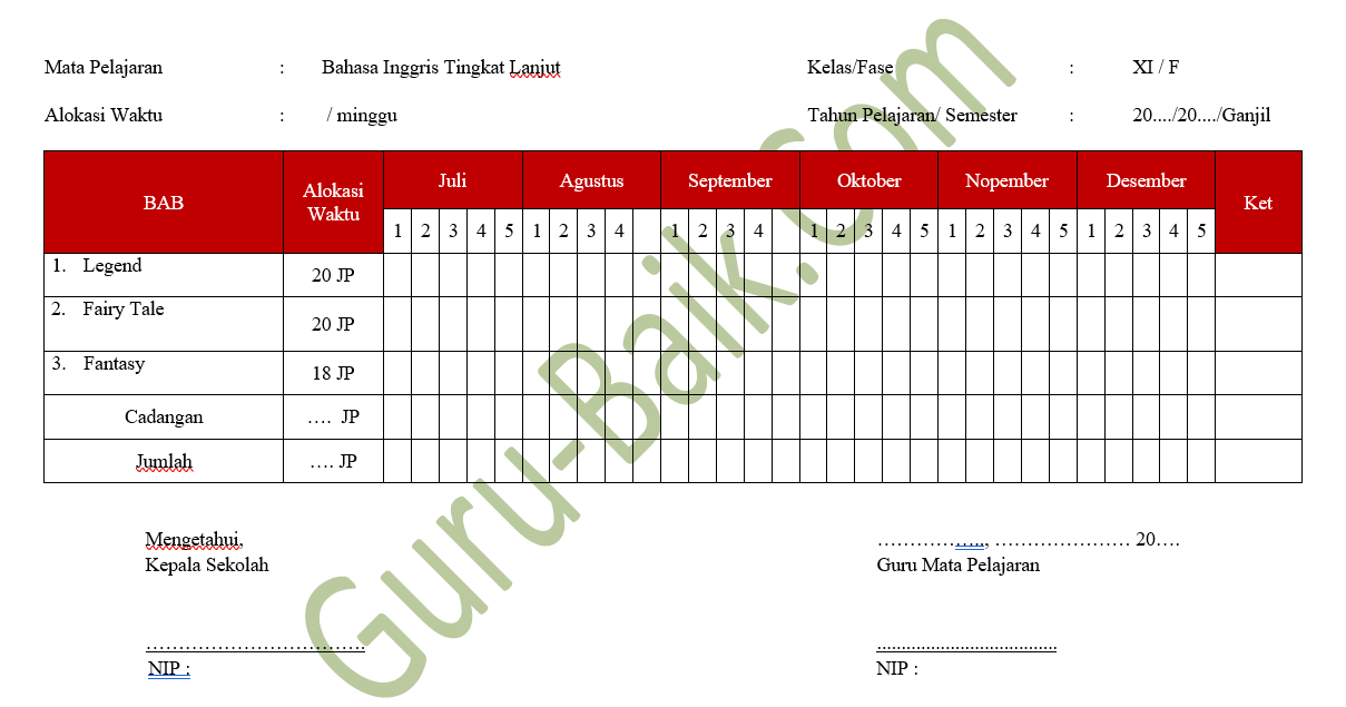 PRoMeS Bahasa Inggris Kelas xi Kurikulum Merdeka Terbaru 2023/2024